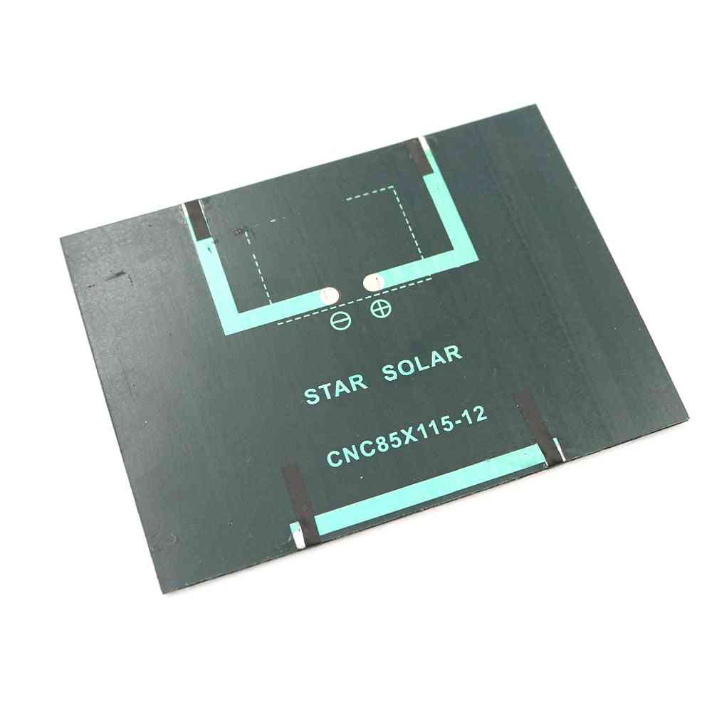 12V 1,5 W Solarpanel Standard Epoxy polykristallines Silizium DIY Batterie Batterieladung -