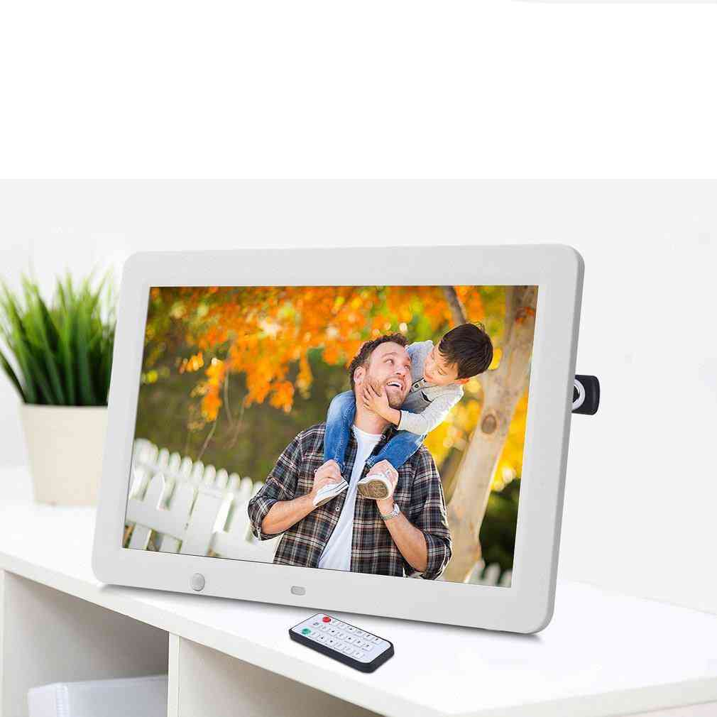 12 Inch Hd Digital Photo Frame With Wireless Remote Control, Motion Senser And 8gb Memory