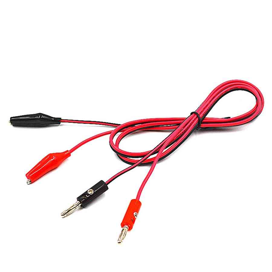 Alligator Clip To Banana Plug Electrical Test Cable Leads