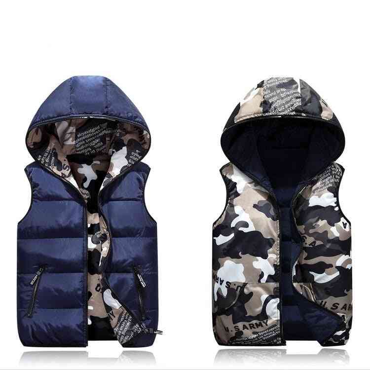 Camouflage Vest Jacket Outerwear