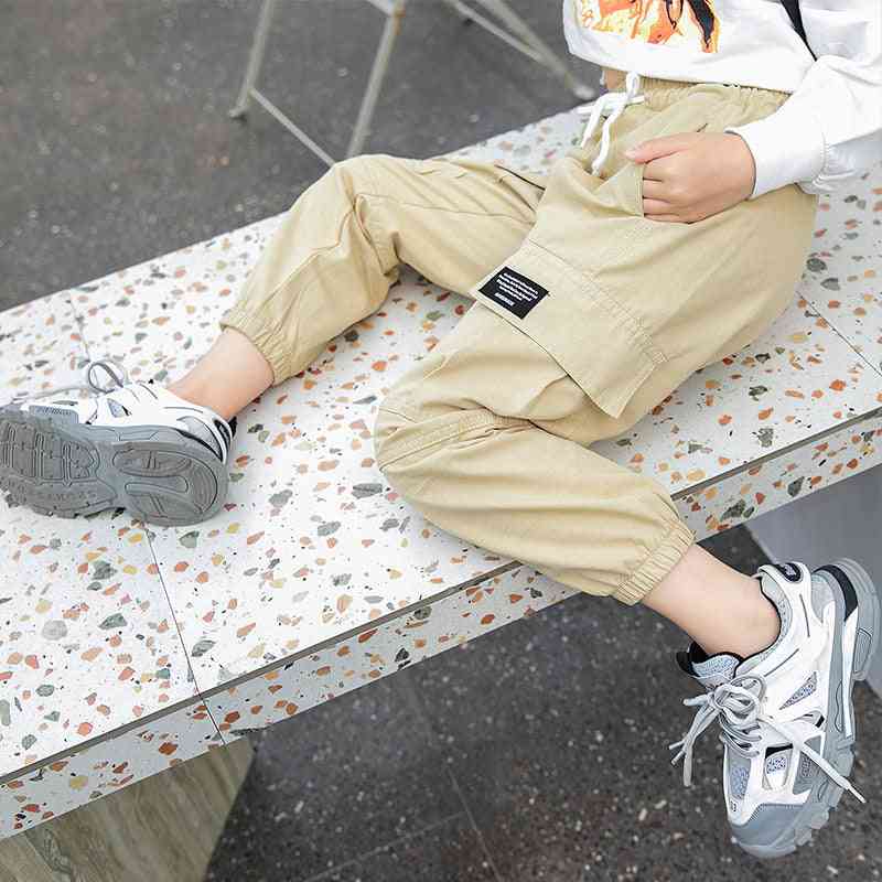 Cowgirl Cargo Elastic Pants- Kids Cotton Trousers