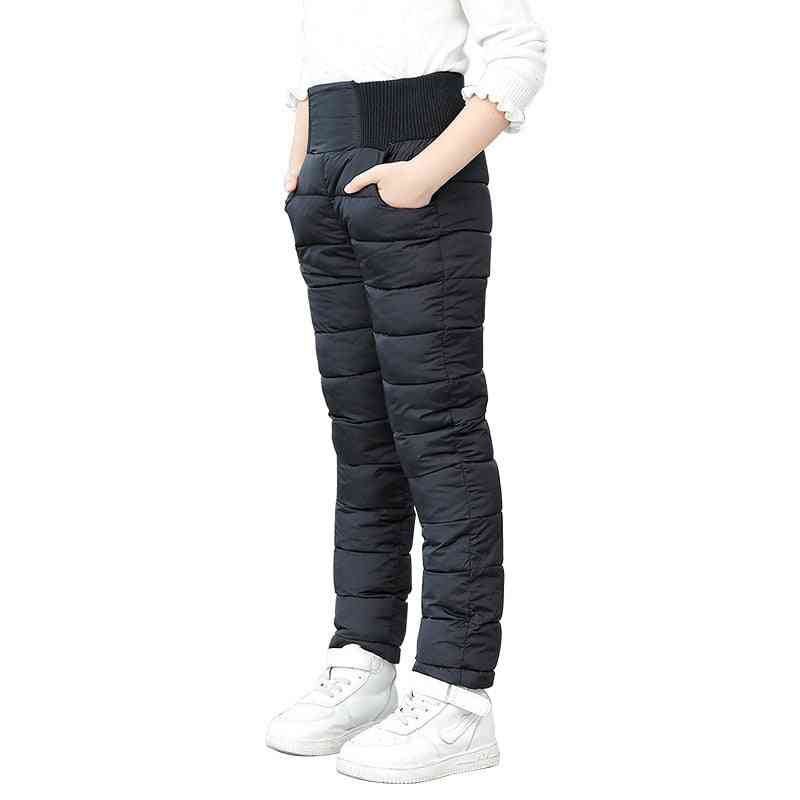 Boys & Winter Pants- Cotton Padded Thick Warm Trousers, High Waist Leggings Baby