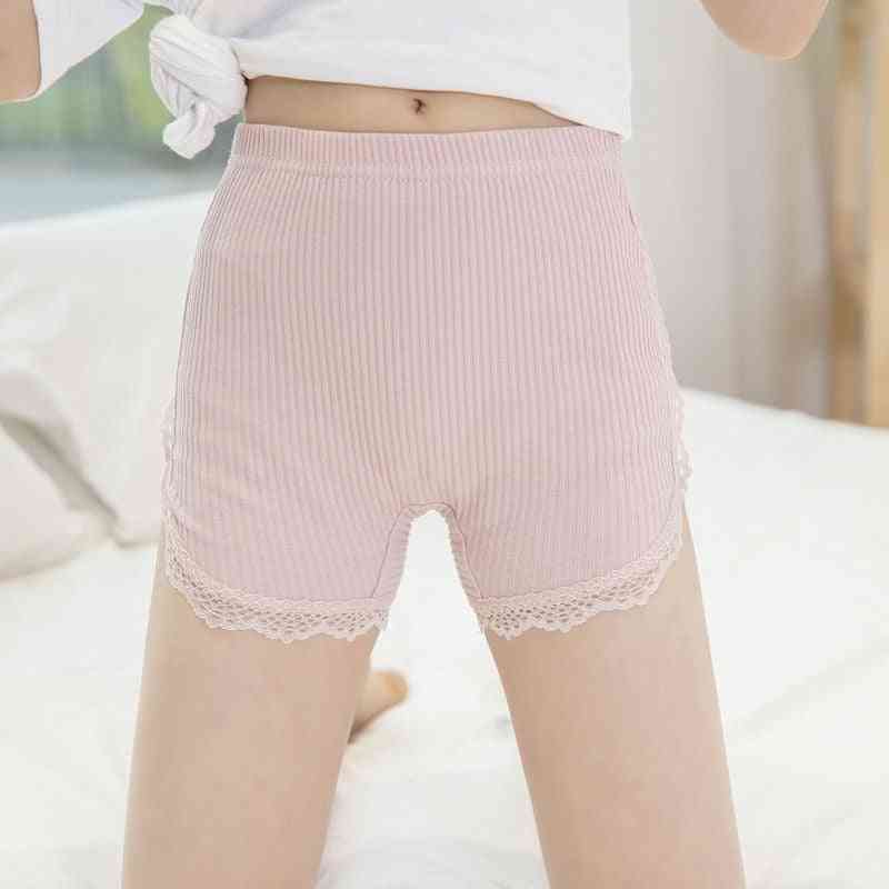 Girls Lace Shorts, Safety Pants Underwear- Cute Briefs