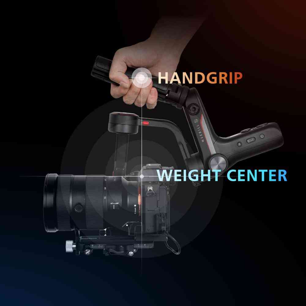 Estabilizador de mano gimbal de 3 ejes, transmisión de imágenes para canon sony, etc.