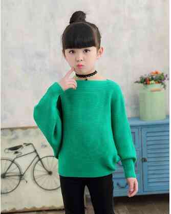 Children's Clothes, Girls Knitted, Pullovers Sweater