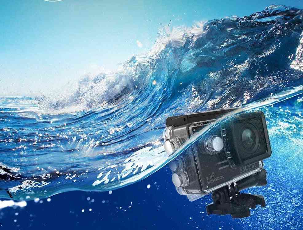 Wifi 4k 24fps/ 2k 30fps Action Camera, 30m Waterproof Sports Videocamera