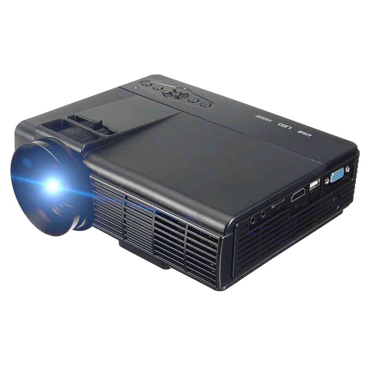 50 lumenia 3D 1080p -projektori, Full HD -kotiteatterimultimedia VGA / USB / HDMI / LED-projektori, LCD-Beamer-VGA -