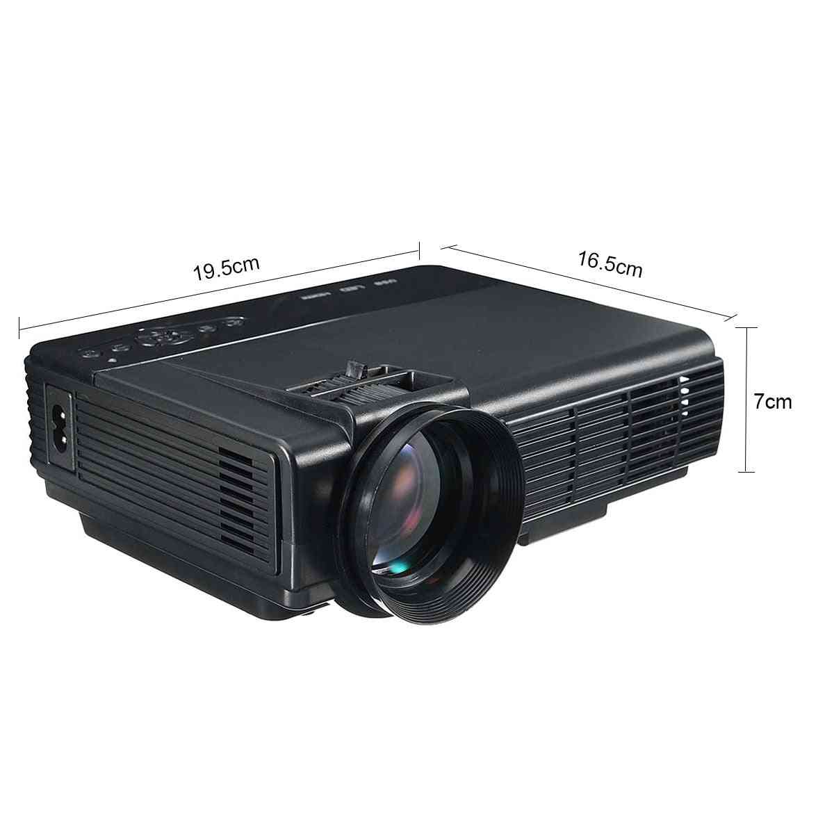 50 лумена 3d 1080p проектор, full hd мултимедиен проектор за домашно кино vga / usb / hdmi / led проектор, lcd-beamer-vga