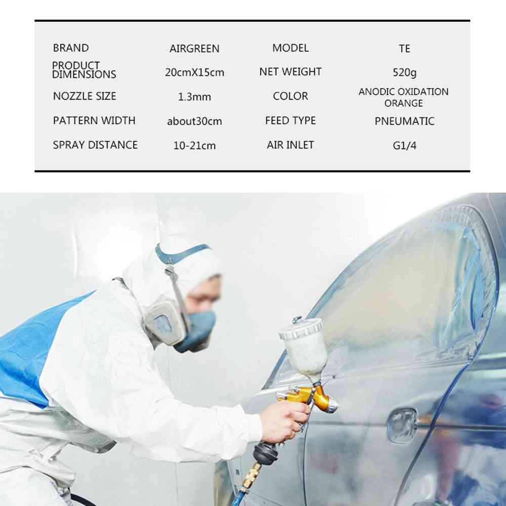 Top-coat hvlp peinture pulvérisateur alimentation par gravité 1.3mm métal puissance époxy oxygène automobile gelcoat pour voiture -