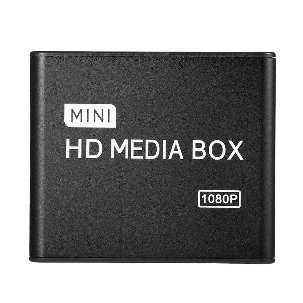 Mini Media Player Box Tv Video Multimedia Player, Full Hd 1080p Usb Remove Support Mkv Rm-sd Usb Sdhc Mmc Hdd-hdmi Au Eu Us Plug