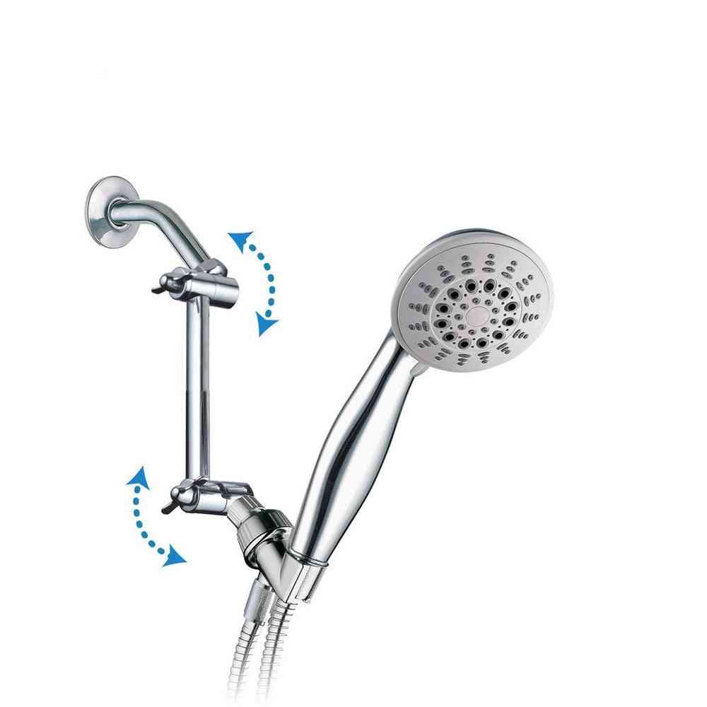 4-calowe mosiężne regulowane ramię prysznicowe, ręczny prysznic łazienkowy, przedłużka kranu