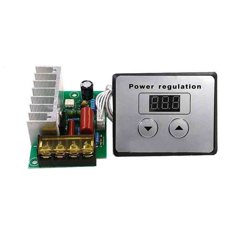 4000w/220v Ac Scr Voltage Regulator, Dimmer Electric, Motor Speed Temperature Controller + Digital Meters For Water Heater Motors