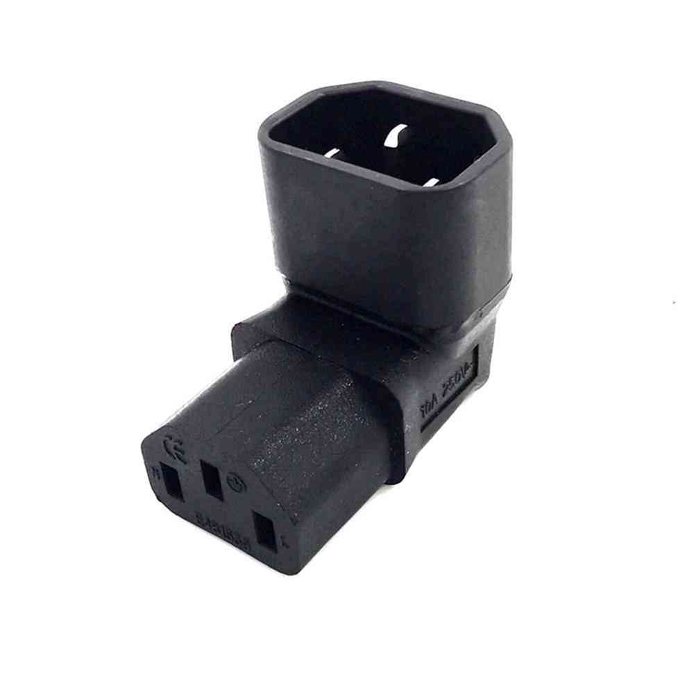 C13 Angle Converter Extension Cable, C-13 To C14 Adapter