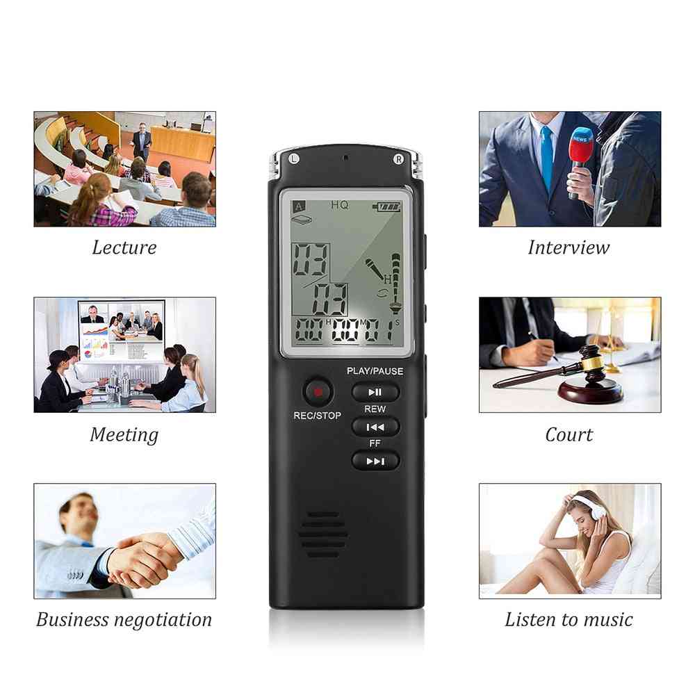 Professional Usb Voice Recorder- Dictaphone With Mp3 Player