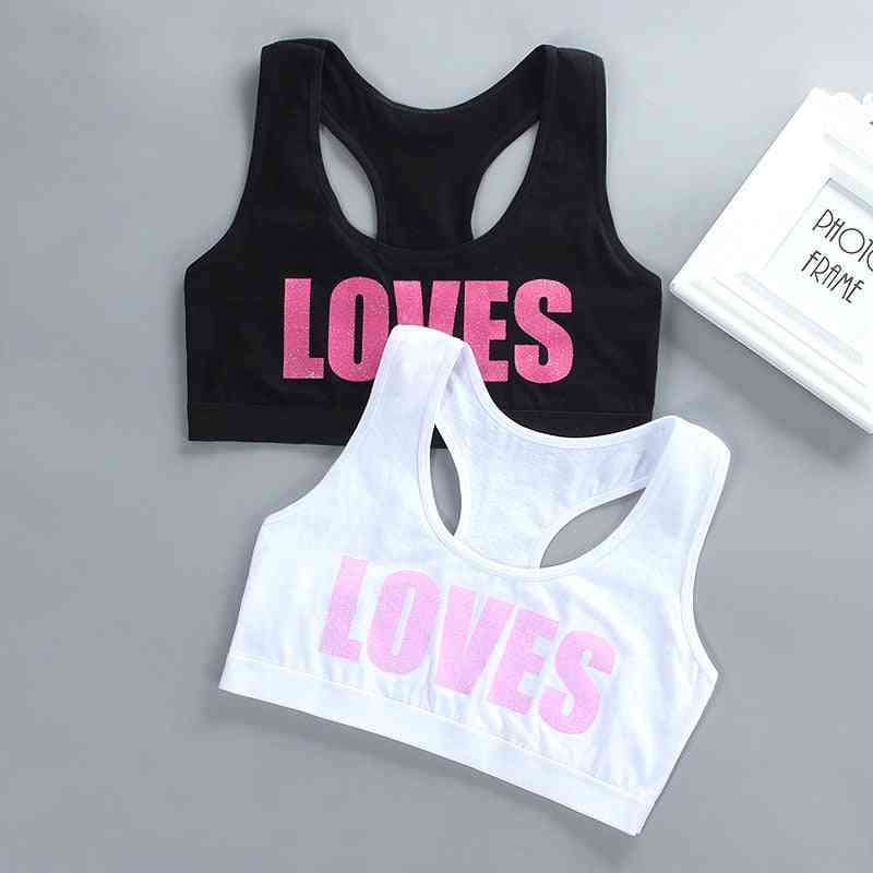 Letter Printed Sports Bra For Teenage