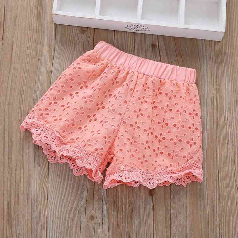 Cute Lace And Pocket Beach Pants For