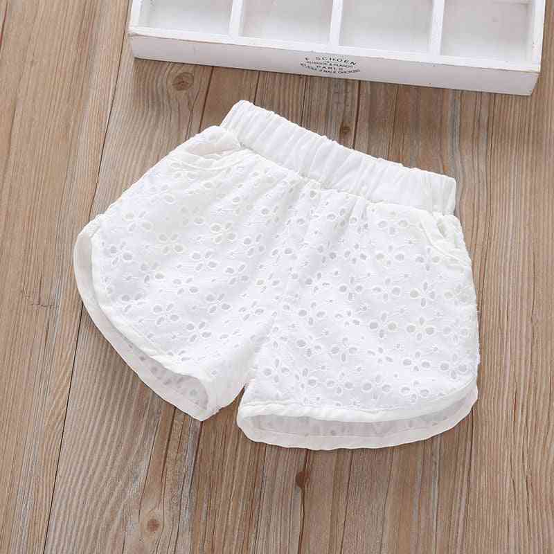 Cute Lace And Pocket Beach Pants For