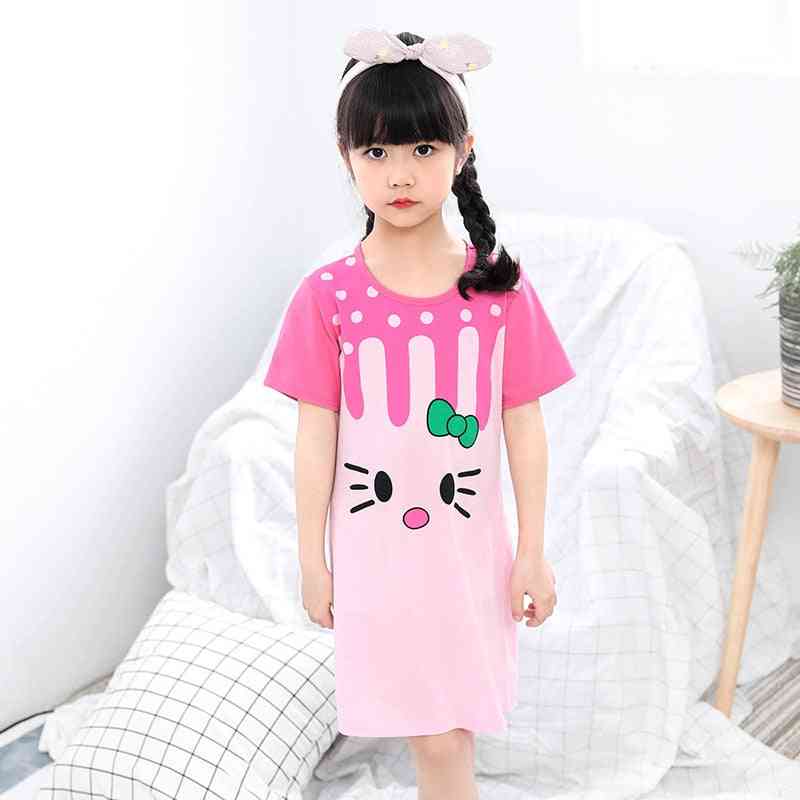 Camisola unicórnio para garotinha adolescente - pijama, roupa de casa, roupa de dormir infantil conjunto-1