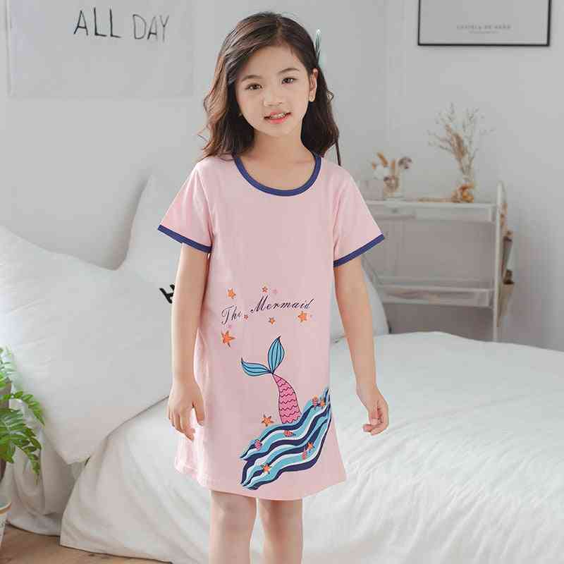 Camisola unicórnio para garotinha adolescente - pijama, roupa de casa, roupa de dormir infantil conjunto-1