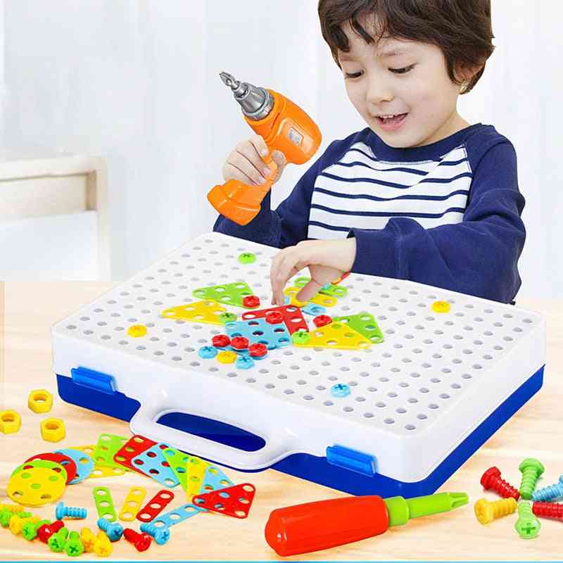 Children Drill Puzzle Electric Screw For