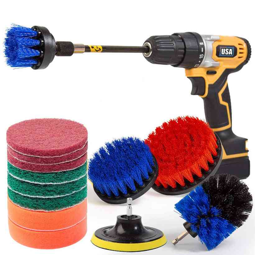 Electric Drill Brush Set-all Purpose Power Scrubber Cleaning Kit