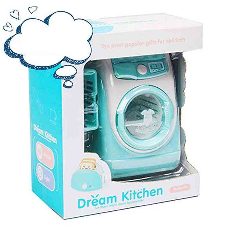 Mini Rollenspiel Spielzeug Simulation Waschmaschine, Kinder können Wasser Küche Geschenk füllen -