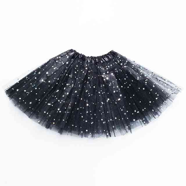 Skirts Star Print Mesh, Princess Ballet Dancing Party Skirt