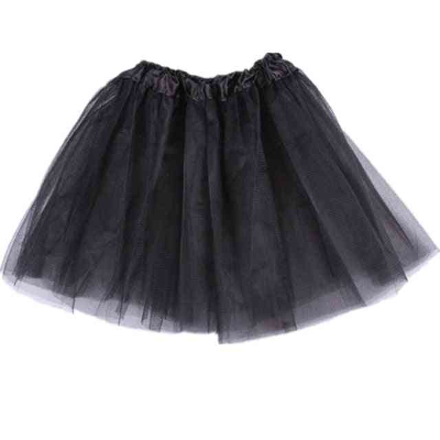 Roupa de verão infantil saias de tule fofas, lindo vestido de baile para menina conjunto 2 - preto / 6m