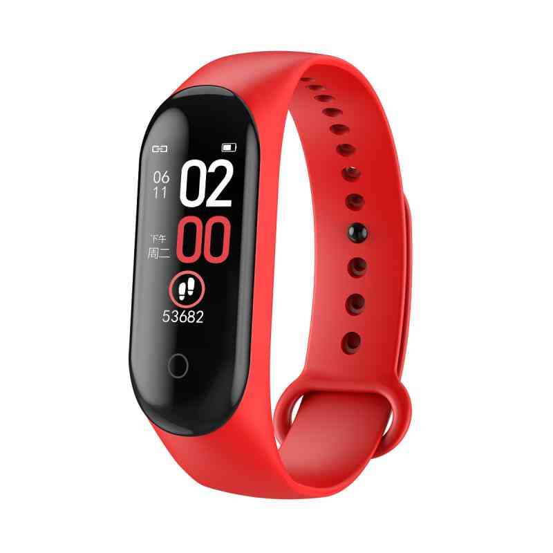 Blood Pressure Heart Rates Fitness Tracker M4 Smart Watch, Bracelet