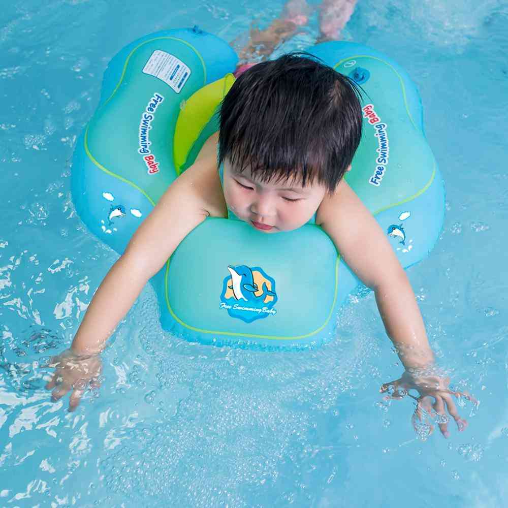 Oppblåsbare barn flytende barn svømme basseng, sirkel bading dobbelt flåte ringer leketøy - b1013 s