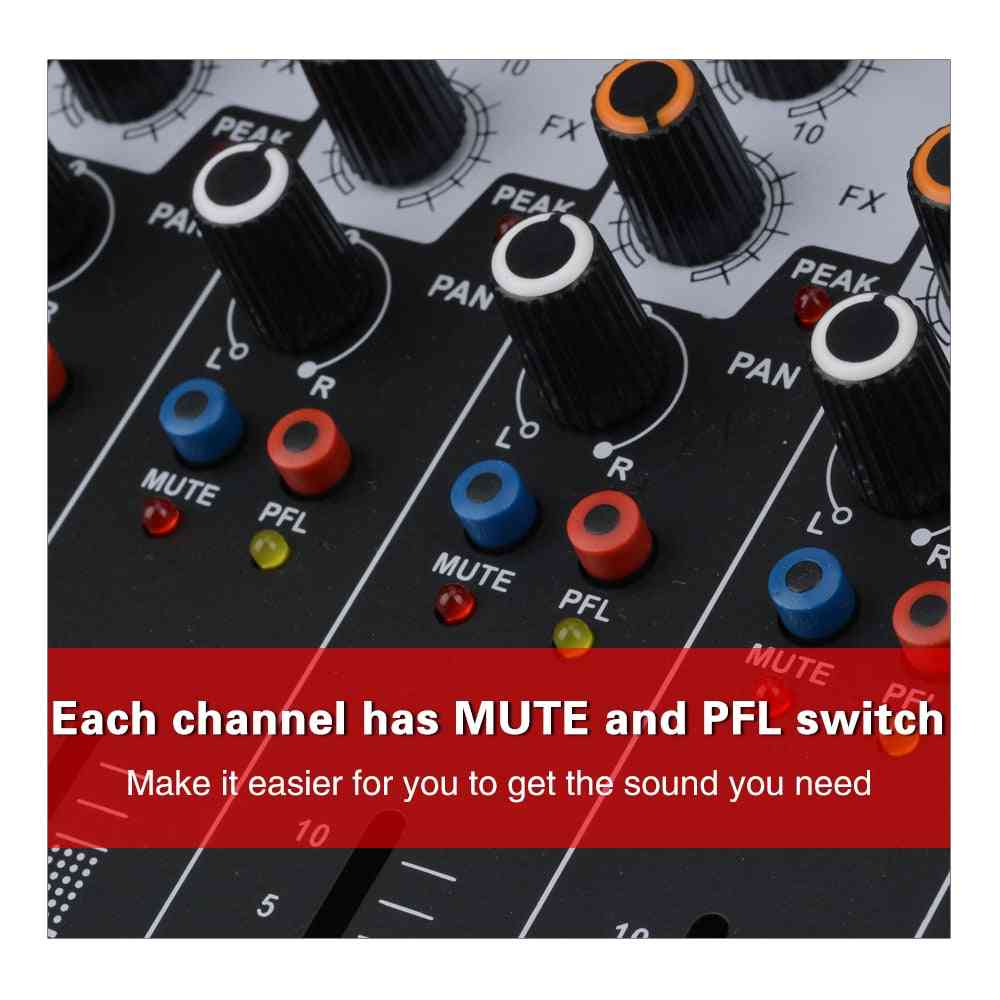 Et40 4 canale mixer audio profesional dj studio 7 band eq 99dsp usb bluebooth consola de înregistrare cu ieșire aux fx
