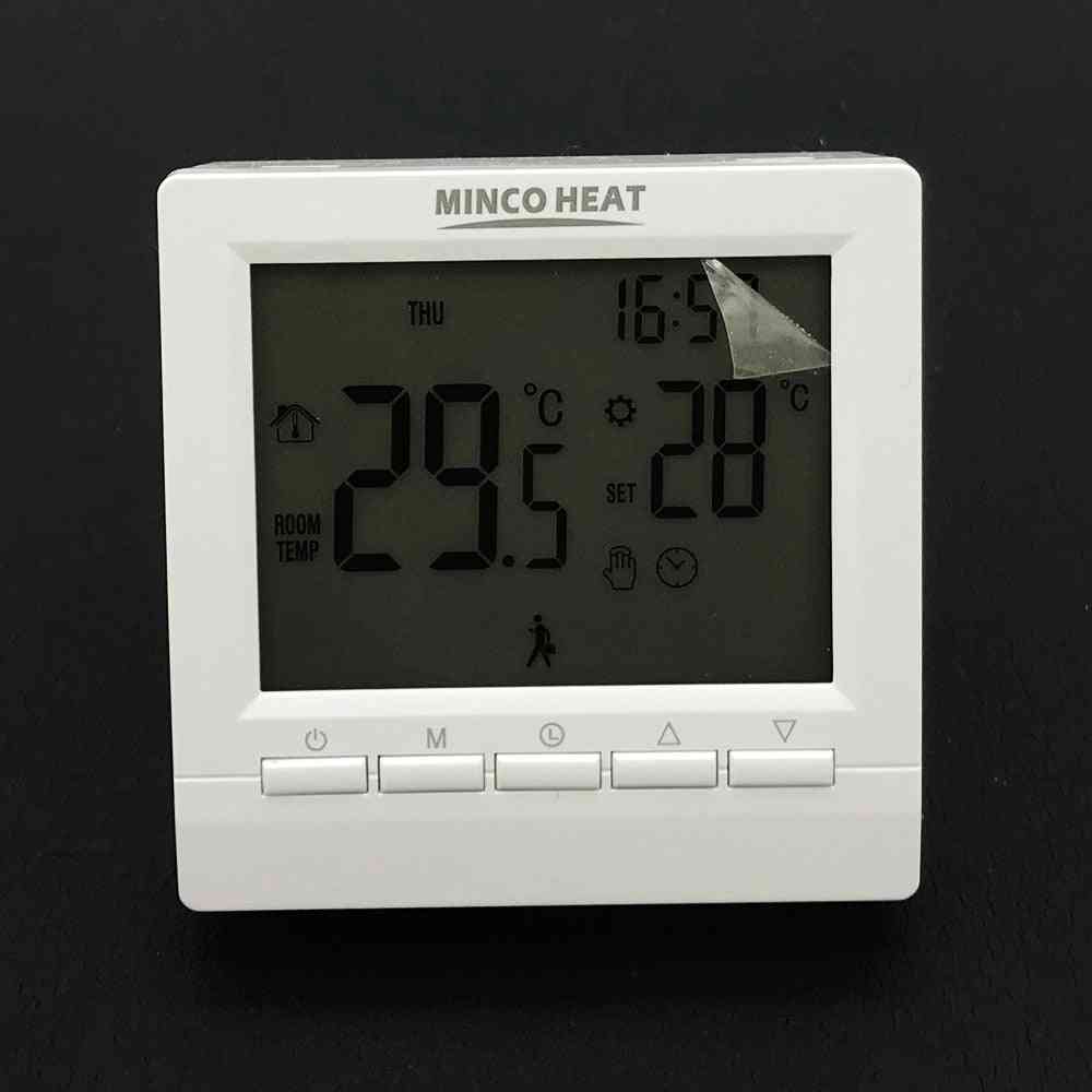 Programmable Gas Boiler Heating Temperature Regulator Hand Control Wireless Aa Battery Thermostat With Lock