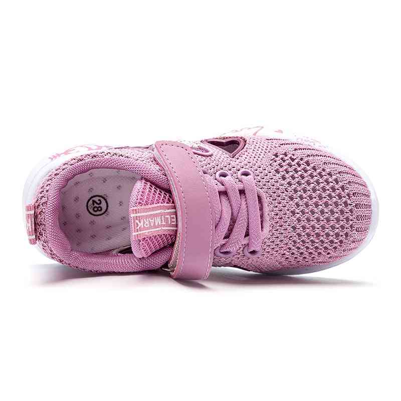 Air Mesh, Hook And Loop Type-casual Sports Shoes For