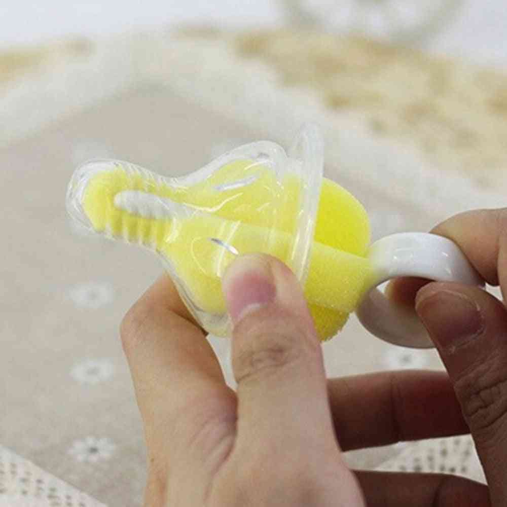 360 Degree Rotating Sponge, Baby Nipple Brush For Cleaning