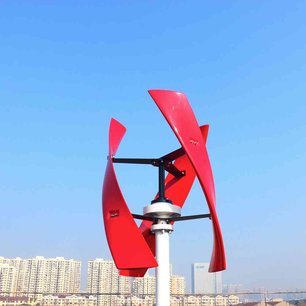 červená svislá osa, generátor větrné turbíny s permanentním maglevem s regulátorem mppt