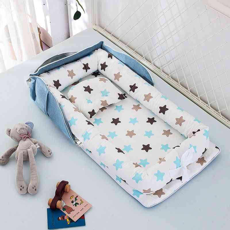 Portable Baby Nest Bed With Pillow