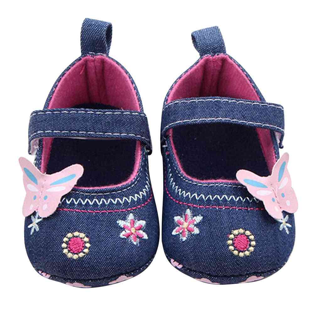 Baby Girl Lovely Butterfly, Soft Material Sole Toddler Shoes