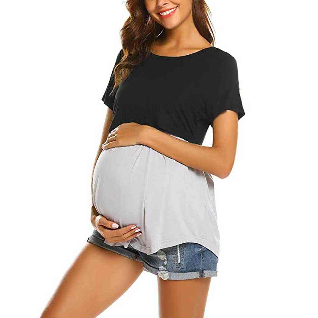 Pregnant  Breastfeeding Top T-shirt Blouse -short Sleeve Clothing