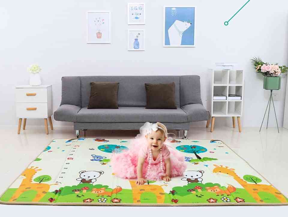 Imbaby bébé tapis de jeu épais tapis rampant nourrissons puzzles tapis dessin animé mignon pour enfants manette de jeu pour nourrissons tapis doux éducatif - type 1