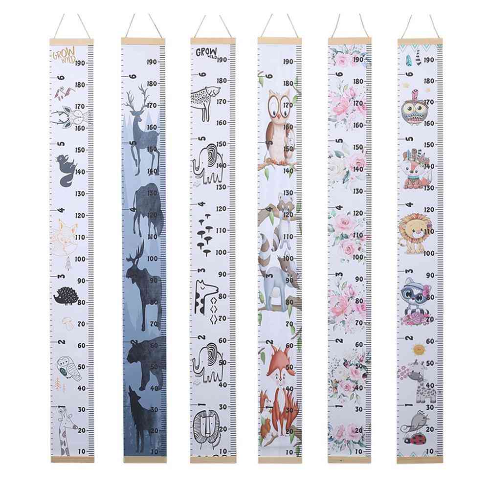Wooden Hanging - Height Measure Table Ruler Wall Sticker