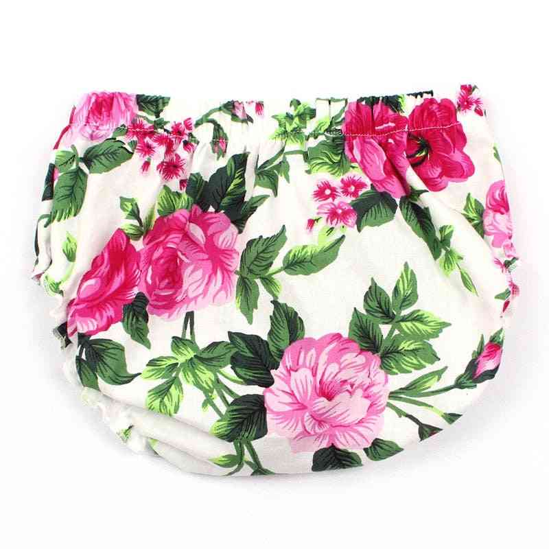 Cotton Flower, Ruffle Diaper Cover For Baby Bloomers, Toddler Cotton Shorts Clothes