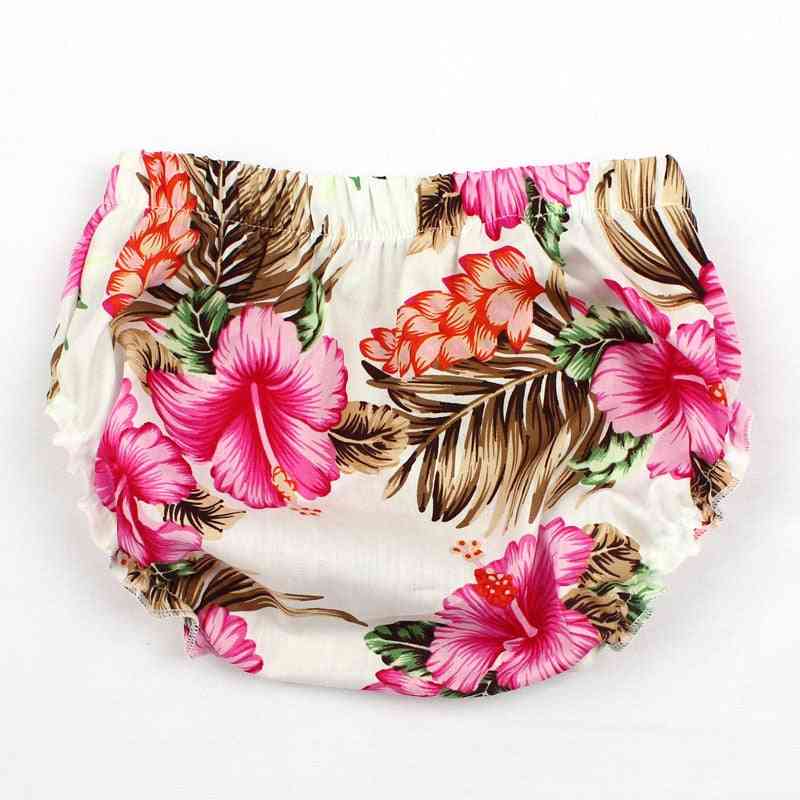 Cotton Flower, Ruffle Diaper Cover For Baby Bloomers, Toddler Cotton Shorts Clothes