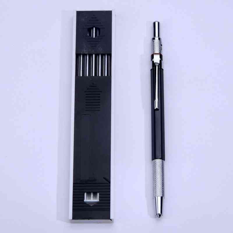 Creioane mecanice metalice, 2,0 mm, 2b suport plumb, desen de desen