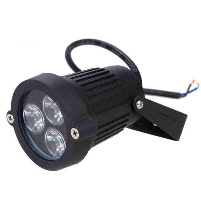 LED-landskapsljus utomhusflodspikstrålkastare, DC 12V-110V / 220V trädgårdslampa