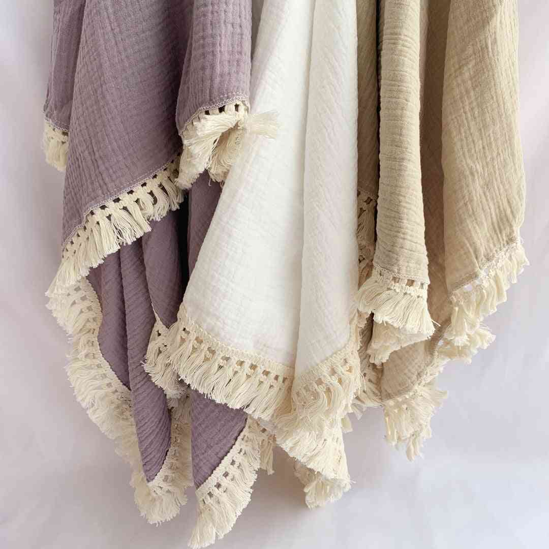 Mantas de muselina de algodón: envoltura de pañales para recién nacidos, manta de recepción para bebés, edredón para dormir para bebés, cubierta de cama