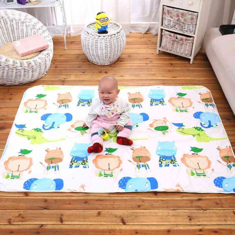 3 Layers Cotton Soft Baby Diaper Waterproof Protection Crib Sheets