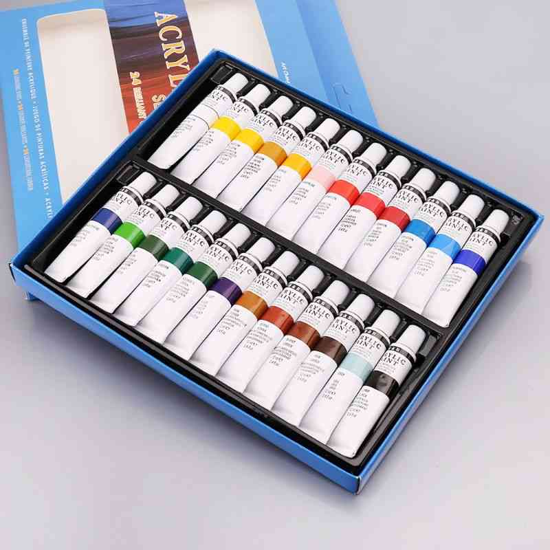 Acrylic Paints Set, Tubes Drawing Hand Painted Pigment Wall Paint For Artist Diy Powder