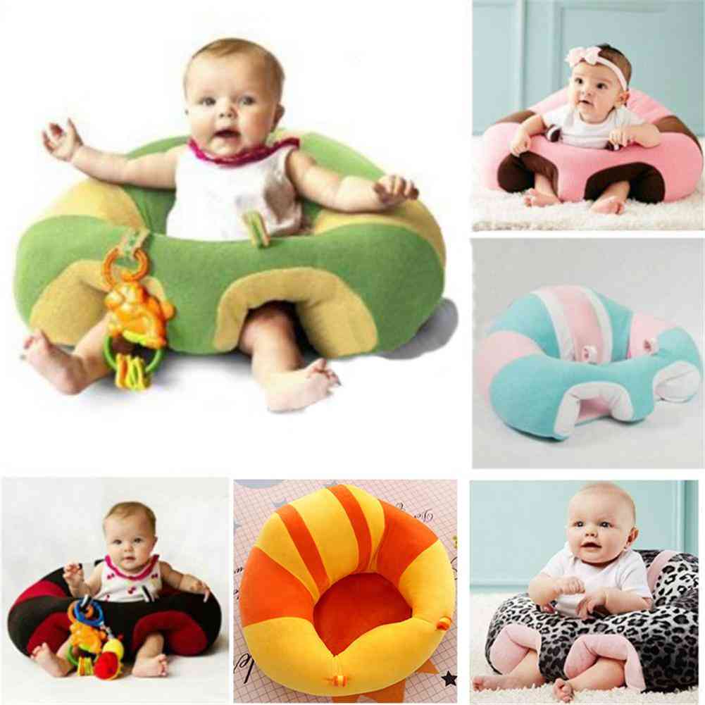 Baby fauteuil ondersteuning stoel, schattige bladerdeeg katoenen sofa silla baby leren zitstoel - een