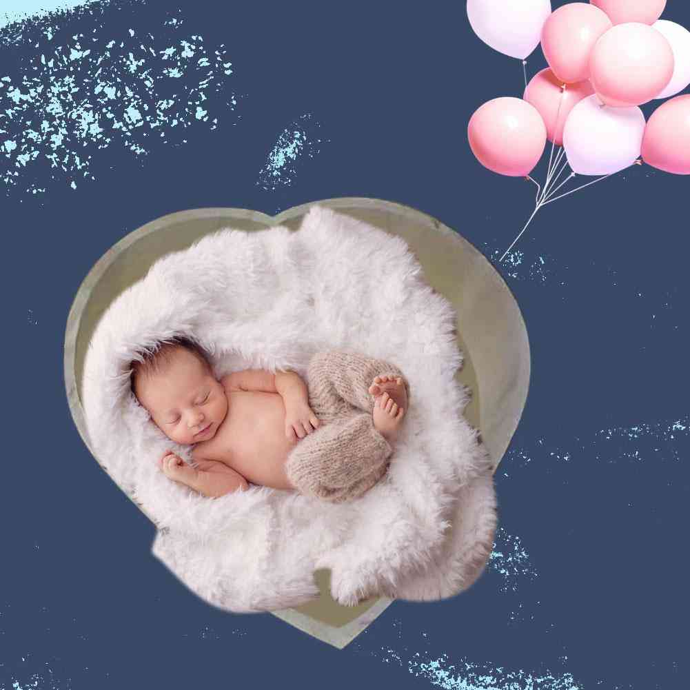 новородено бебе фотография любов форма легло подпори малка дървена снимка подпори креватче за бебета момчета момичета