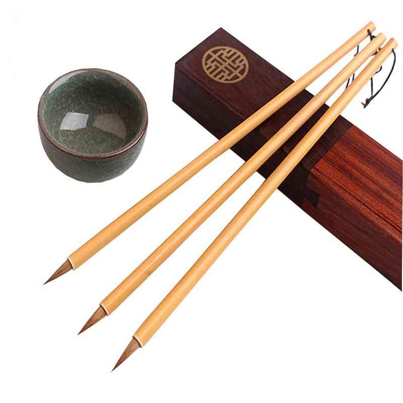 Classical Writing Brush For Ink Watercolor Oil Painting, Weasel Hair Hook Line Pen